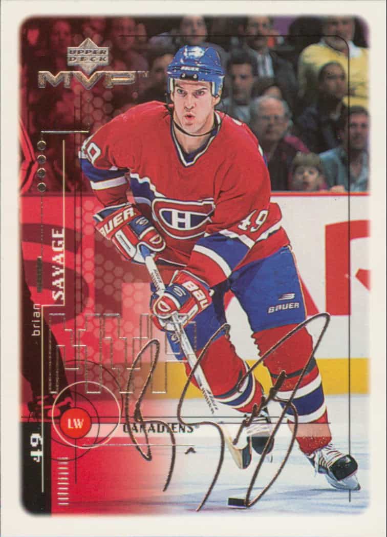 Cilver Script Card Hockey :: 1990-1999 :: 1998-99 MVP - BRIAN SAVAGE #108 SILVER SCRIPTS ...