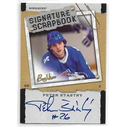 2006-07 Beehive Signature Scrapbook #SS-PS Peter Stastny