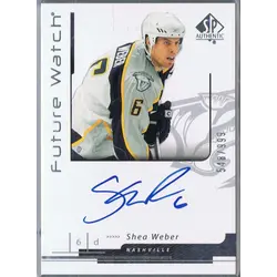 2006-07 Sp Authentic Future Watch Auto Rc #187 Auto Shea Weber #548-999