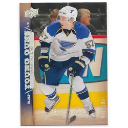 2007-08 Upper Deck UD Exclusives #496 David Perron RC (Young Guns) (007/100)