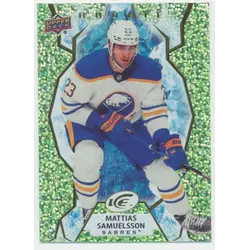 2021-22 UPPER DECK ICE - MATTIAS SAMUELSSON #119 ROOKIE GREEN