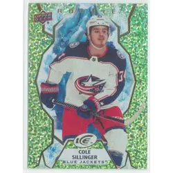 2021-22 UPPER DECK ICE - COLE SILLINGER #138 ROOKIE GREEN