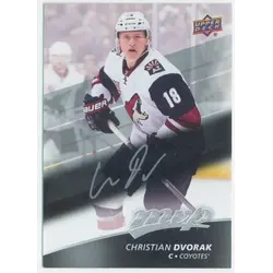 2017-18 UPPER DECK MVP - CHRISTIAN DVORAK #197 SILVER SCRIPT