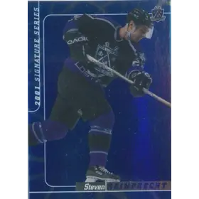2000-01 SIGNATURE SERIES - STEVEN REINPRECHT #293 SAPPHIRE 95/100