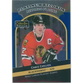 2017-18 O-PEE-CHEE PLATINUM - CHRIS CHELIOS #PR-15 PLATINUM RECORDS