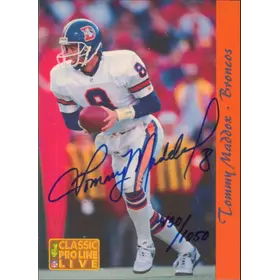 1993 Pro Line Live - Tommy Maddox #23 Autographs 430/1050