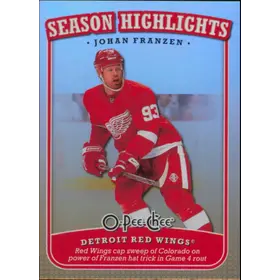 2008-09 O-PEE-CHEE - JOHAN FRANZEN #SH-18 SEASON HIGHLIGHTS