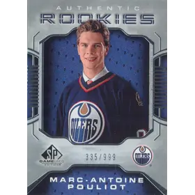 2006-07 SP GAME USED - MARC-ANTOINE POULIOT #116 AUTHENTIC ROOKIES 335/999