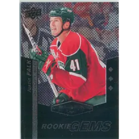 2010-11 BLACK DIAMOND - JUSTIN FALK #171 ROOKIE GEMS TRIPLE DIAMOND