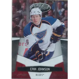 2010-11 CERTIFIED - ERIK JOHNSON #127 PLATINUM RED 363/999