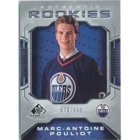 2006-07 SP GAME USED - MARC-ANTOINE POULIOT #116 AUTHENTIC ROOKIES 578/999