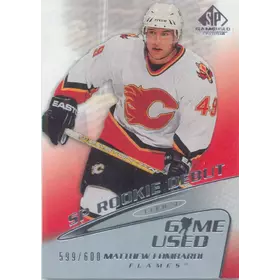 2003-04 SP GAME USED - MATTHEW LOMBARDI #54 SP ROOKIE DEBUT 599/600