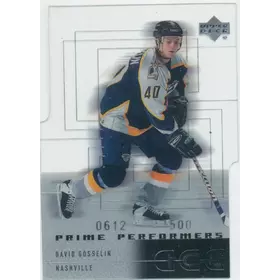 2000-01 ICE - DAVID GOSSELIN #58 PRIME PERFORMERS 612/1500