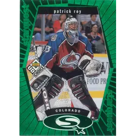 1998-99 UD CHOICE - PATRICK ROY #SQ3 STARQUEST GREEN