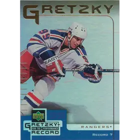 1999-00 McDONALD'S - WAYNE GRETZKY #7 GRETZKY PERFORMANCE FOR THE RECORD