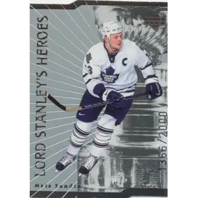 1998-99 UPPER DECK - MATS SUNDIN #LS24 LORD STANLEY'S HEROES QUANTUM 1366/2000