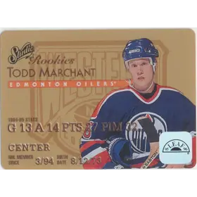 1995-96 LEAF - TODD MARCHANT #8 STUDIO ROOKIES