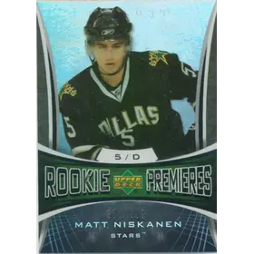 2007-08 TRILOGY - MATT NISKANEN #140 ROOKIE 378/999