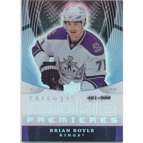 2008-09 TRILOGY - BRIAN BOYLE #128 ROOKIE 491/999