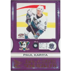 2000-01 McDONALD'S - PAUL KARIYA #1 DIAL-A-STATS