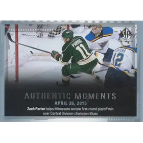 2015-16 SP AUTHENTIC - ZACH PARISE #152 AUTHENTIC MOMENTS