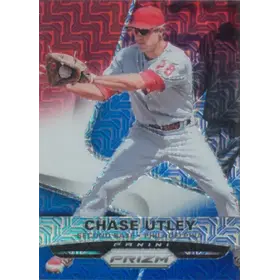 2015 Panini Prizm - Chase Utley #41 Red White & Blue Mojo Prizm Parallel