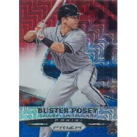 2015 Panini Prizm - Buster Posey #1 Red White & Blue Mojo Prizm Parallel
