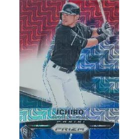 2015 Panini Prizm - Ichiro Suzuki #77 Red White & Blue Mojo Prizm Parallel