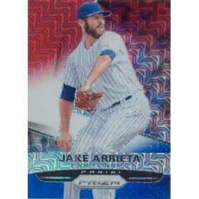 2015 Panini Prizm - Jake Arrieta #80 Red White & Blue Mojo Prizm Parallel