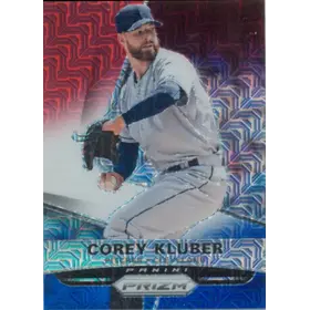 2015 Panini Prizm - Corey Kluber #50 Red White & Blue Mojo Prizm Parallel