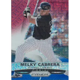 2015 Panini Prizm - Melky Cabrera #117 Red White & Blue Mojo Prizm Parallel