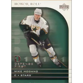 2001-02 HONOR ROLL - MIKE MODANO #DF1 DEFENSE FIRST