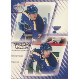 2001-02 UPPER DECK - KEITH TKACHUK/PAVEL DEMITRA #T9 TANTALIZING TANDEMS