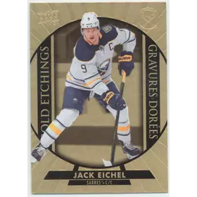 2020-2021 TIM HORTONS - JACK EICHEL #G-12 GOLD ETCHINGS