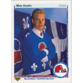 1990-91 UPPER DECK - MATS SUNDIN #365 ROOKIE
