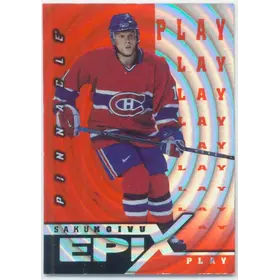 1997-98 PINNACLE - SAKU KOIVU #E10 EPIX PLAY ORANGE