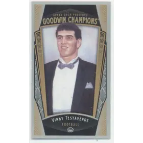 2015 Goodwin Champions - Vinny Testaverde Mini Leather Magician #26 13/15