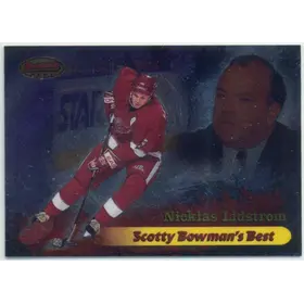 1998-99 BOWMAN'S BEST - NICKLAS LIDSTROM #SB4 SCOTTY BOWMAN'S BEST