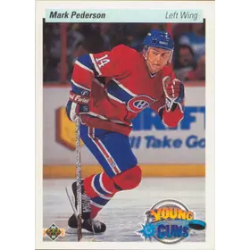 1990-91 UPPER DECK - MARK PEDERSON #532 YOUNG GUNS