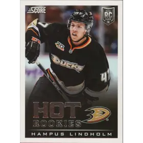 2013-14 SCORE - HAMPUS LINDHOLM #696 HOT ROOKIES