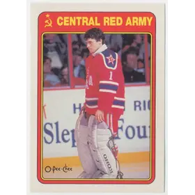 1990-91 O-PEE-CHEE - ARTURS IRBE #7R CENTRAL RED ARMY ERR