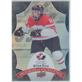 2016 TEAM CANADA JUNIORS - WILLIAM BITTEN #POE-29 PROGRAM OF EXCELLENCE RAINBOW GOLD