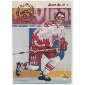 1993-94 UPPER DECK - ADRIAN AUCOIN #251 WORLD JUNIOR CHAMPIONSHIP RC