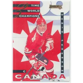 1995-96 DONRUSS - DENIS PEDERSON #20 CANADA WORLD JUNIORS