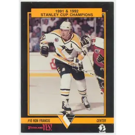 1993 FOODLAND - RON FRANCIS #7 1991 & '92 STANLEY CUP CHAMPIONS