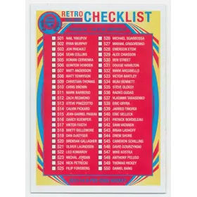 2013-14 O-PEE-CHEE - CHECKLIST #600 RETRO