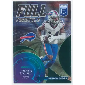 2021 Donruss Elite - Stefon Diggs Full Throttle Green Parallel #FT4