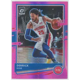 2020-21 Donruss Optic - Derrick Rose #102 Hyper Pink Prizm Parallel