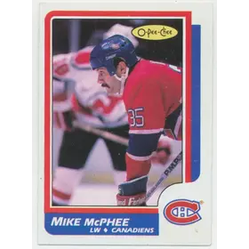 1986-87 O-PEE-CHEE - MIKE McPHEE #221