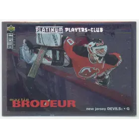 1995-96 COLLECTOR'S CHOICE - MARTIN BRODEUR #204 PLATINUM PLAYERS CLUB